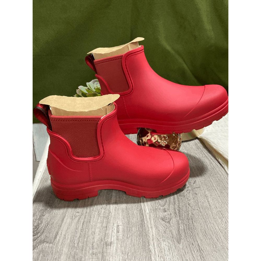 UGG Women's Droplet Rain Boots - Samba Red 5